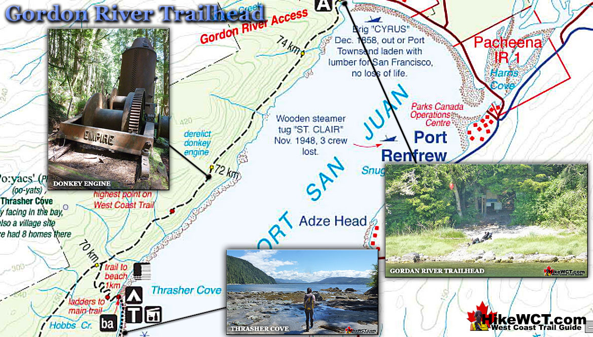 Gordon River Trailhead Map v7