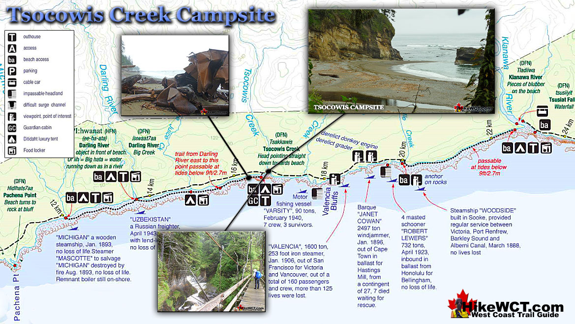 Tsocowis Creek Campsite Map v7