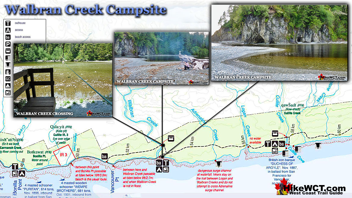 Walbran Creek Campsite Map v7