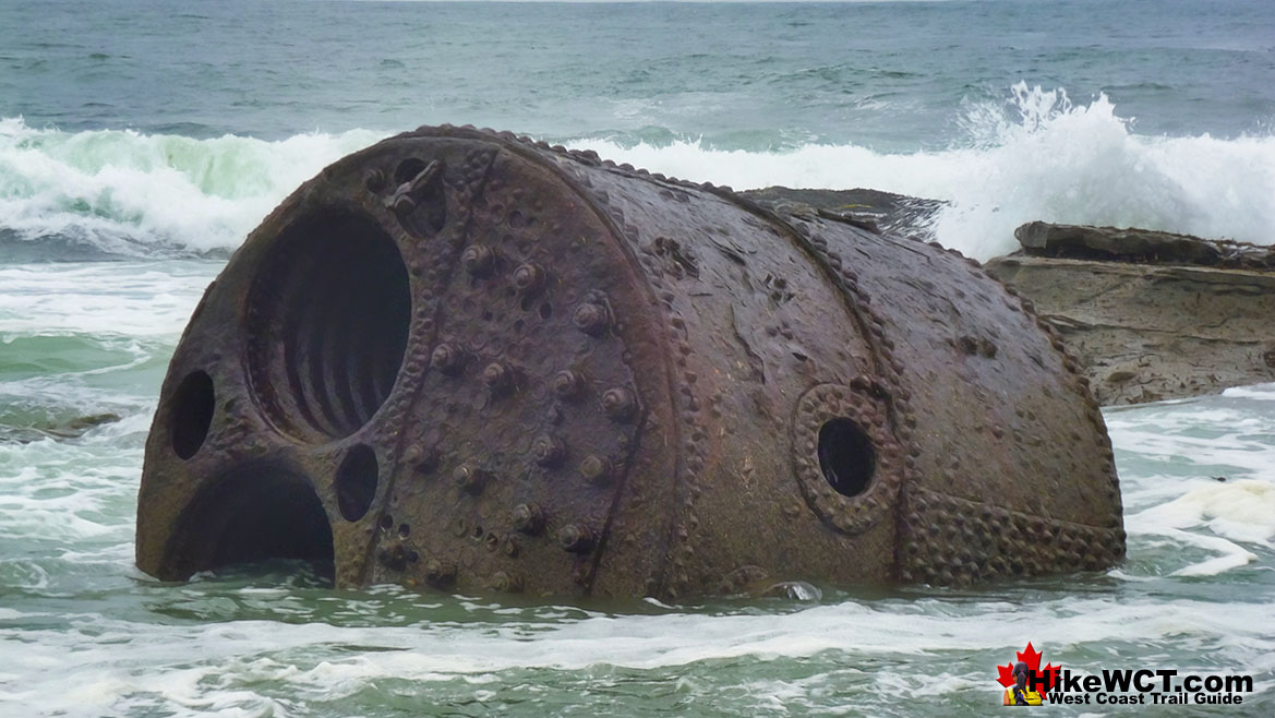 Michigan Beach Shipwreck Boiler