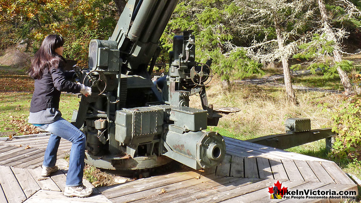 Fort Rodd Hill Anti Aircraft Gun
