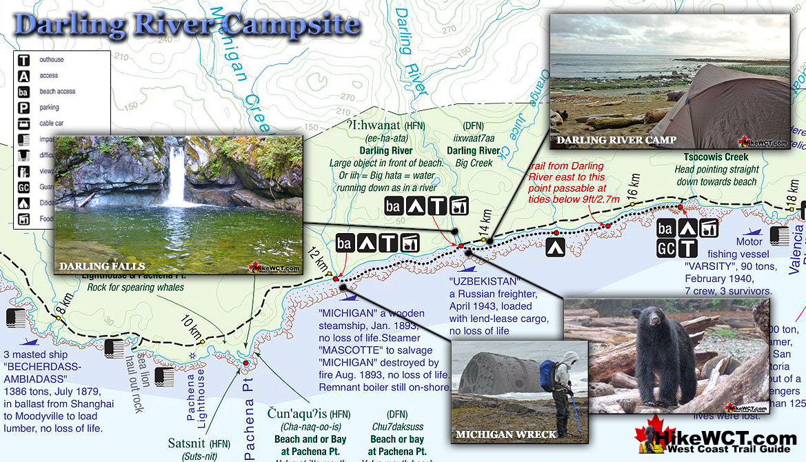 Darling River Campsite Map