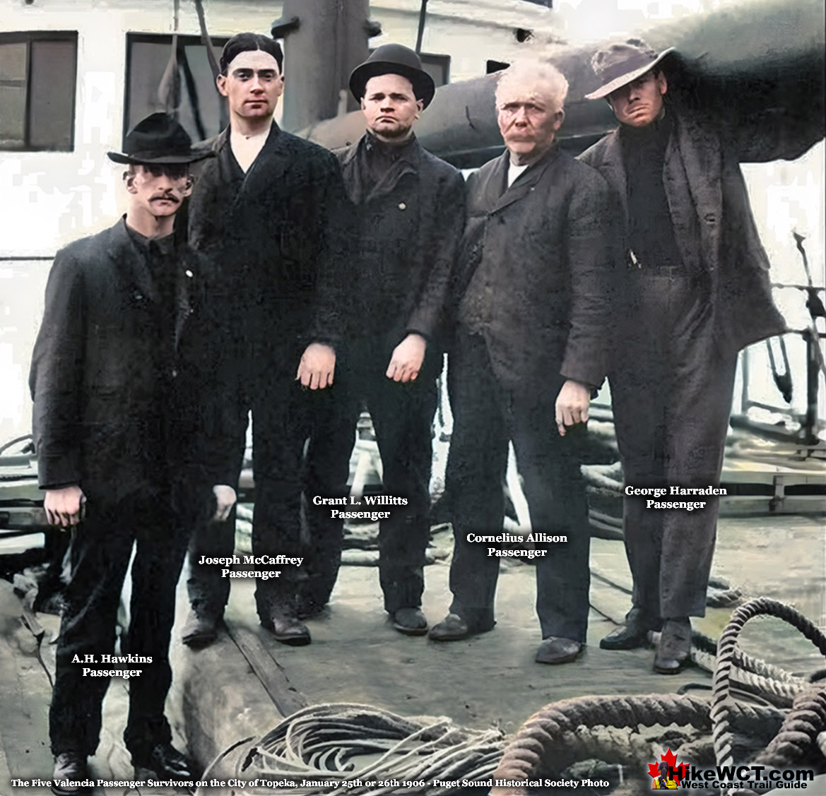 Passenger Survivors from the Topeka Raft