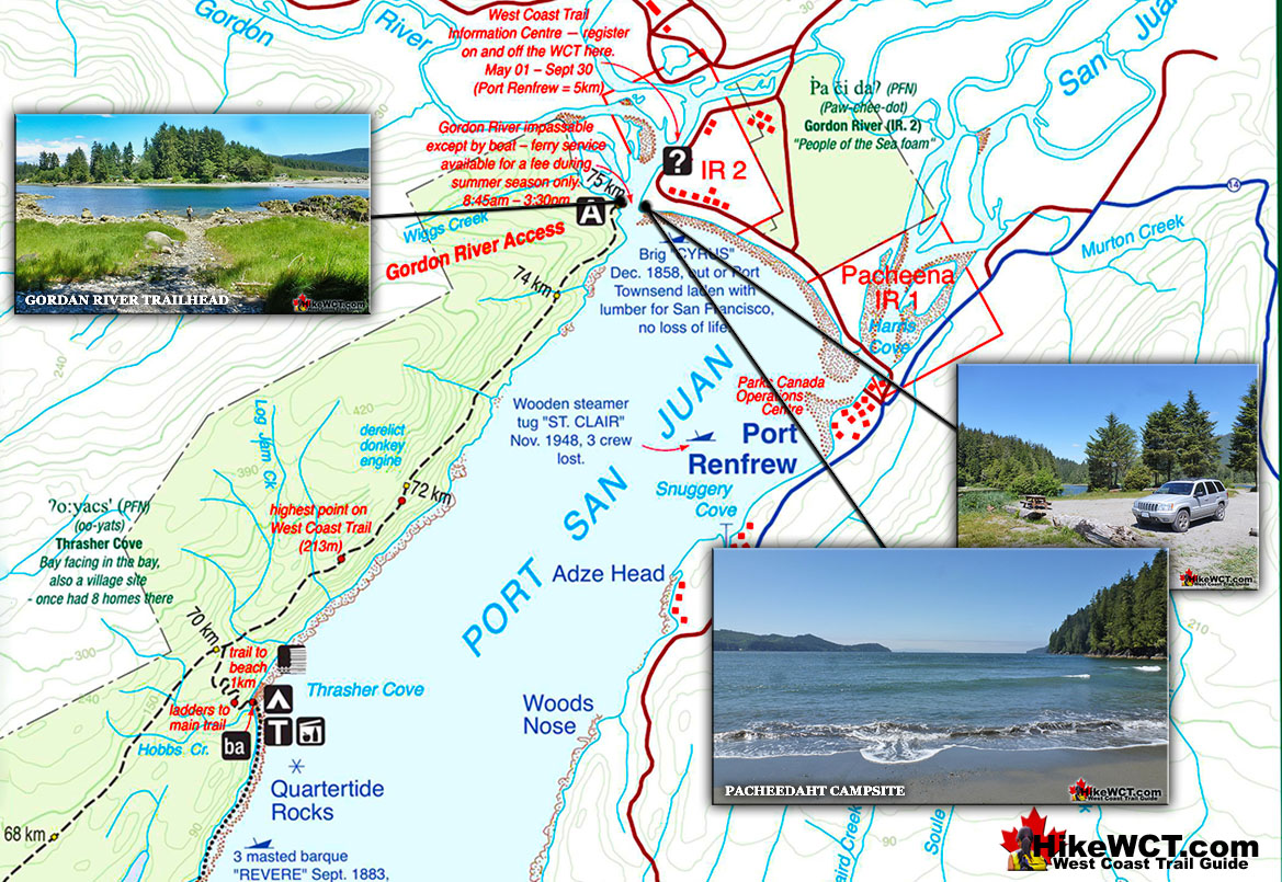 Pacheedaht Campground Map v2