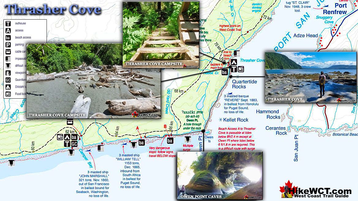 Thrasher Cove Campsite Map v9